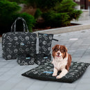 Combo viagem pet (Colchonete + Bolsa + Porta ração + Comedouro + Bebedouro) - PatinhaFix©