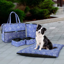 Combo viagem pet (Colchonete + Bolsa + Porta ração + Comedouro + Bebedouro) - PatinhaFix©